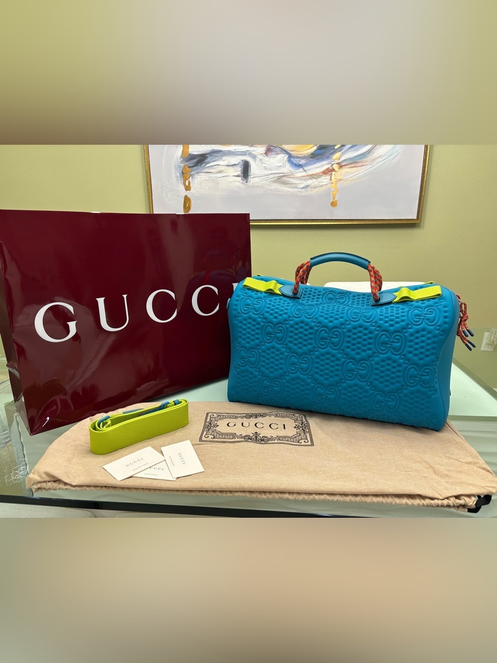 Authentic BRAND NEW Gucci Medium GG Scuba Duffle Bag